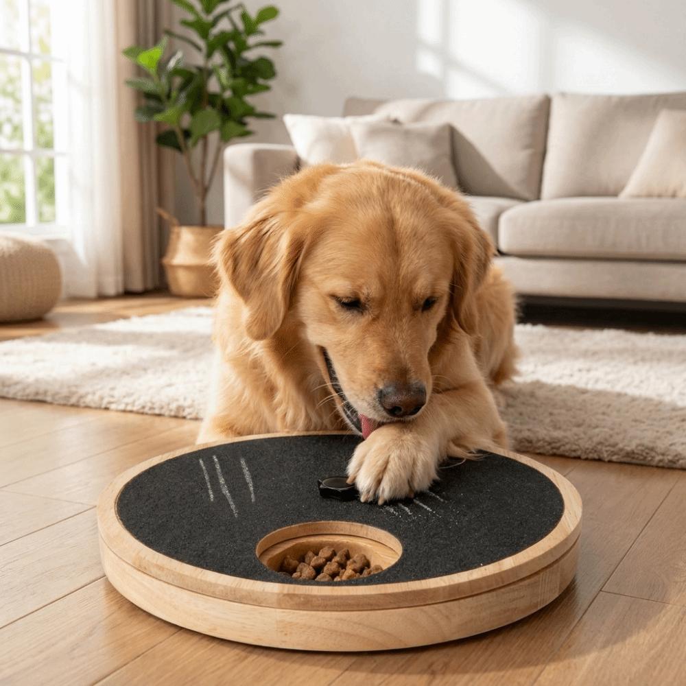 Solid Wood Nail Scratch Pad Rotating Dog Nail File Toy Dog Nail Grinding Pad Pet Grooming
