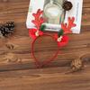 Festival Deer Antler Headpiece With Soft Fabric And Jingling Bells Comfortable Christmas Hair Ornament For Family