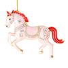 Horse Christmas Ornaments Sparkly Rhinestone Horse Hanging Decoration Acrylic Christmas Tree Ornament for Winter Xmas Party Supplies Holiday Decor