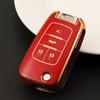 New TPU Flip Car Key Fob Case Cover for Chevrolet Cruze Impala Camaro Garna Equinox Volt Yakista AVEO Impala GMC Terrain Keychain