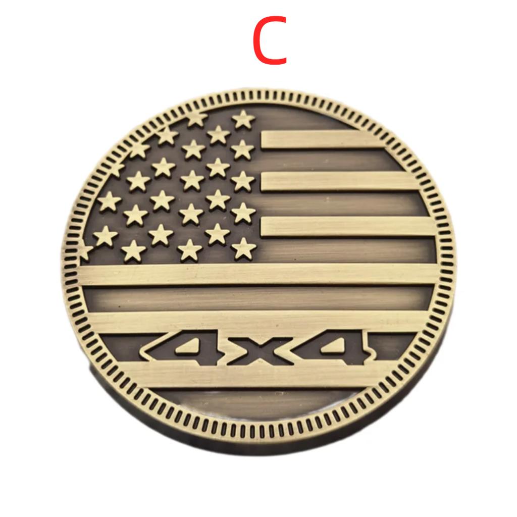 3D металлическое боковое крыло, задний значок багажника, эмблема, наклейка 4X4, флаг США для J/eep W/rangler G/rand C/herokee D/odge C/hevy, автомобильные аксессуары