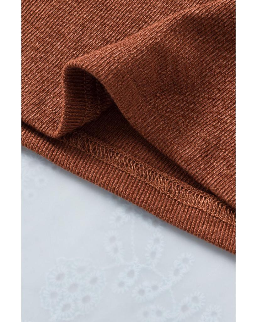 Azura Exchange Топ с длинными рукавами Peekaboo Ribbed