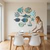 10Pcs Retro Ocean Animal Decoration Wall Art Fish Wall Decor Vintage Fish Decorative Plate  Hawaiian