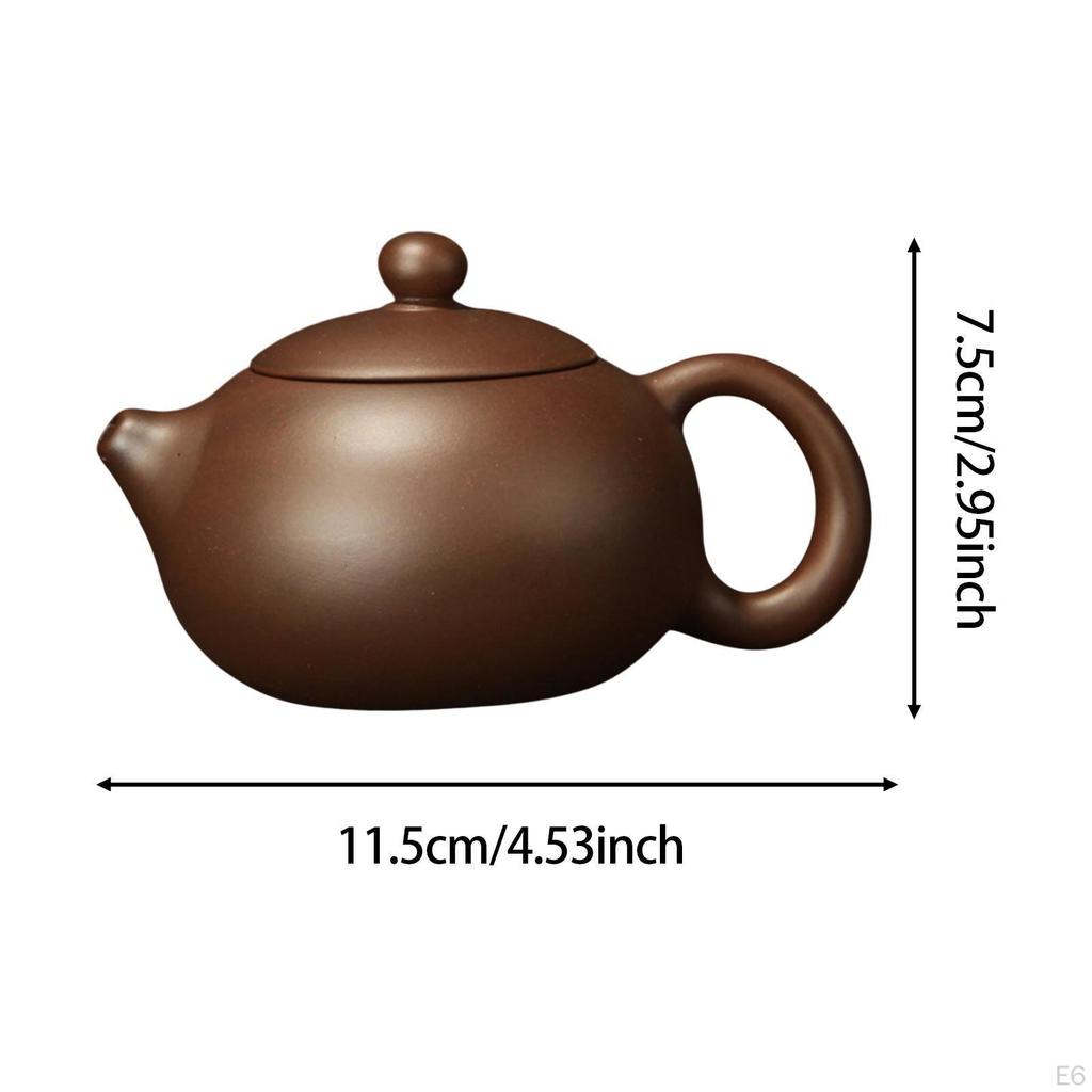 Расписанный вручную чайник «Цзыша», фиолетовый глиняный чайник с декором в виде ситечка, китайский антикварный чайник для