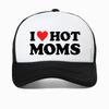 Смешная бейсболка I LOVE HOT MOMS хиппи гот кроп летние шляпы для гольфа модные летние унисекс сетчатые дышащие снэпбэк кепки