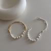 Girl Gift Baroque Irregular Liquid Metal Pearls Bracelet Women Bracelet Copper Korean Style Jewelry