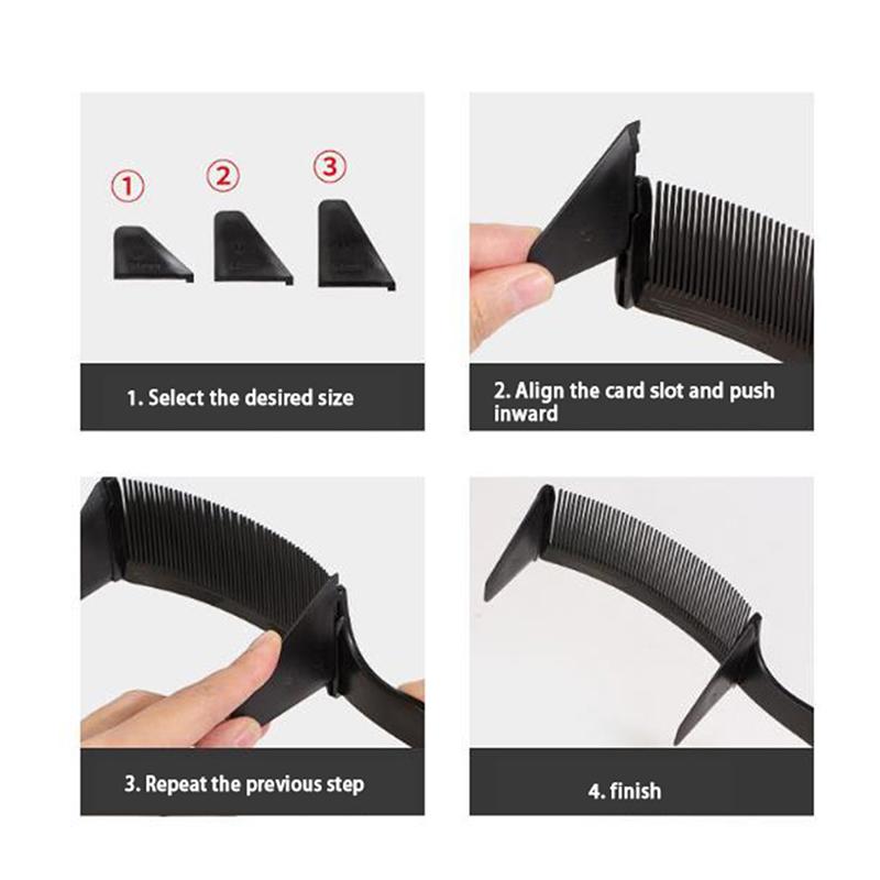 Профессиональная парикмахерская стрижка волос, изогнутая расческа для позиционирования, регулируемый дизайн S-образной дуги