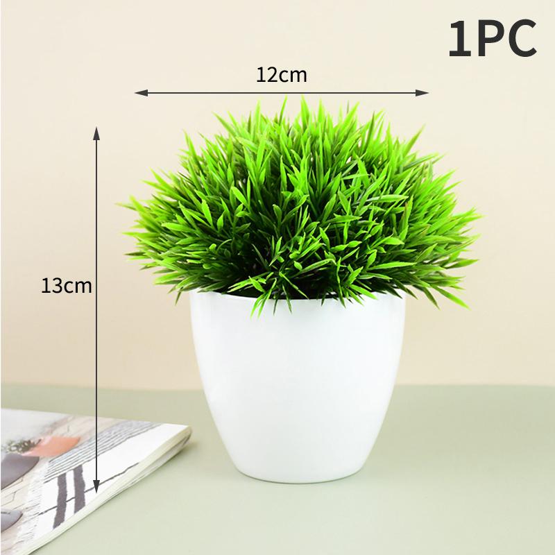 Artificial Plant Pot Household Tabletop Ornaments Simulation Green Plants Small Trees And Grass Multi-Style Garden Decoration
