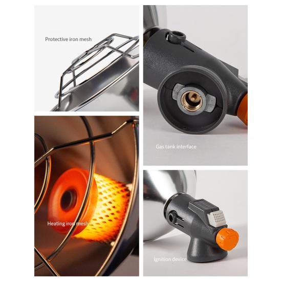 Газовый обогреватель для кемпинга с ящиком для хранения. Быстрый нагрев. Эффективное отопление. Безопасный и надежный портативный обогреватель для палатки.