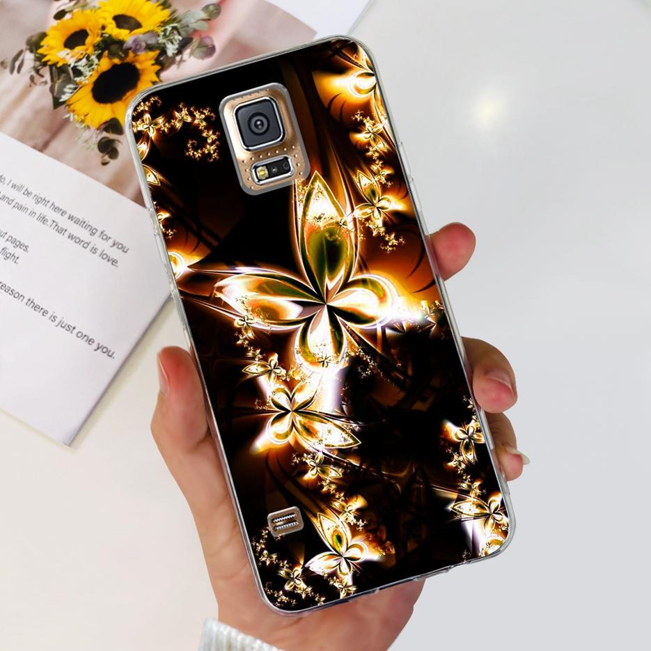 Чехол для Samsung Galaxy S5 G900F G900I G900M G900A G900T Милый Расписной Чехол Мягкий ТПУ Чехол для Телефона Для Samsung S5 S 5 GalaxyS5 Сумки