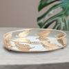 Round Mirror Plate Decorative Cosmetics Storage Tray Jewelry Organizer Tray Wedding Decoration Crafts