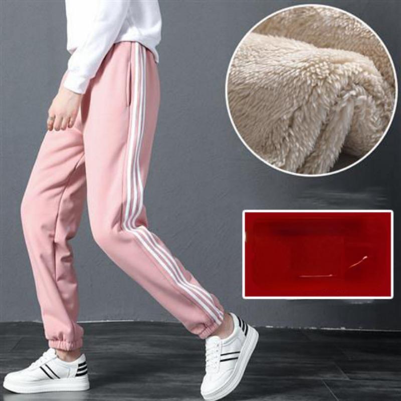 Женские зимние теплые леггинсы, толстые брюки, теплые флисовые длинные утепленные брюки больших размеров, модные повседневные однотонные леггинсы