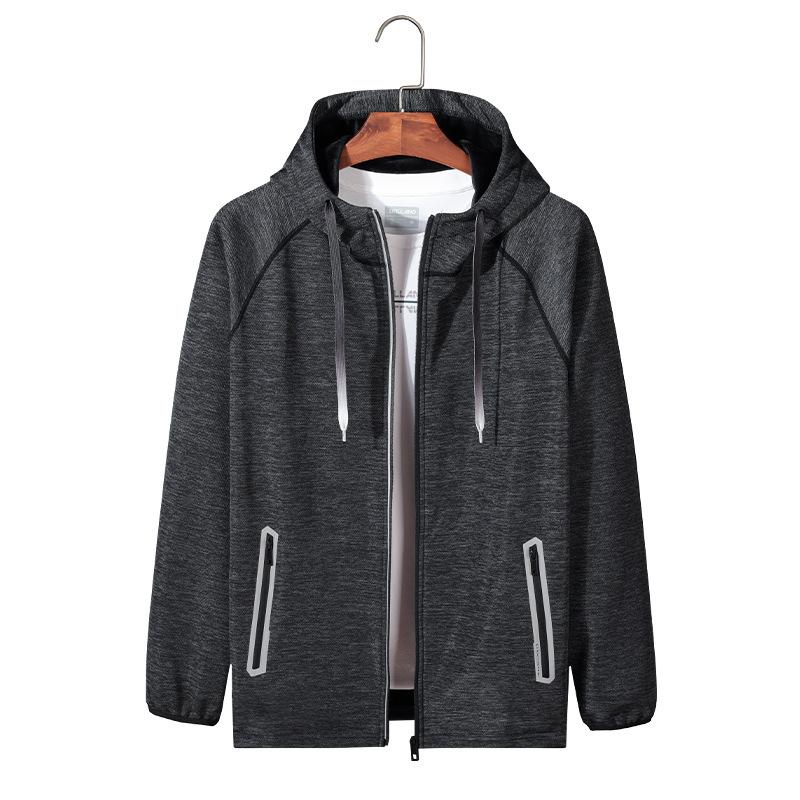 Men's Jacket Outdoor Loose Sports Jacket Men's Spring and Autumn New Hooded Cardigan Men's Top