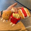 Newcomer Discount: Cute Hamburger Plush Keychain – Stuffed Toy Bread Pendant Bag Charm
