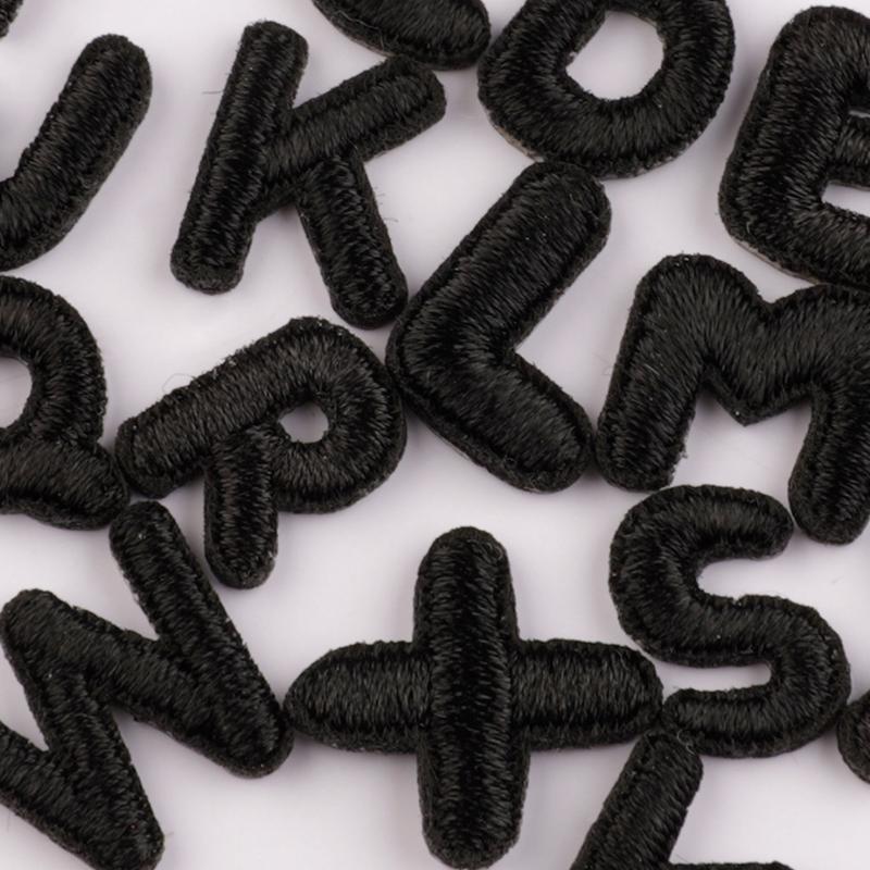 Буквы AZ Ткань Аппликация Шитье Полиэстер Сумка Декор Черный Для Шляпы Куртка Ткань Наклейка Декоративные Модные Аксессуары