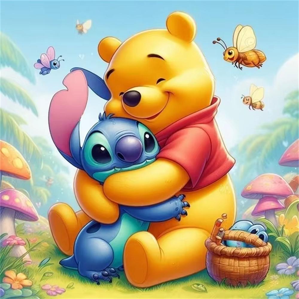 Disney Винни-Пух 5D Алмазная Живопись Полностью с Алмазами Ручная Работа DIY Мультяшная Декоративная Картина Набор Алмазных Наклеек