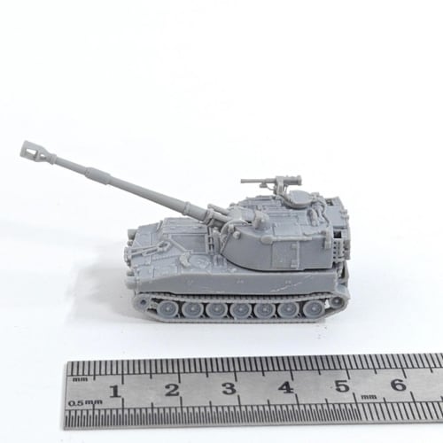 5 шт. 1/144 DIY Самоходная гаубица M109 (Паладин) 3D-модель из смолы - Американская мобильная артиллерийская система