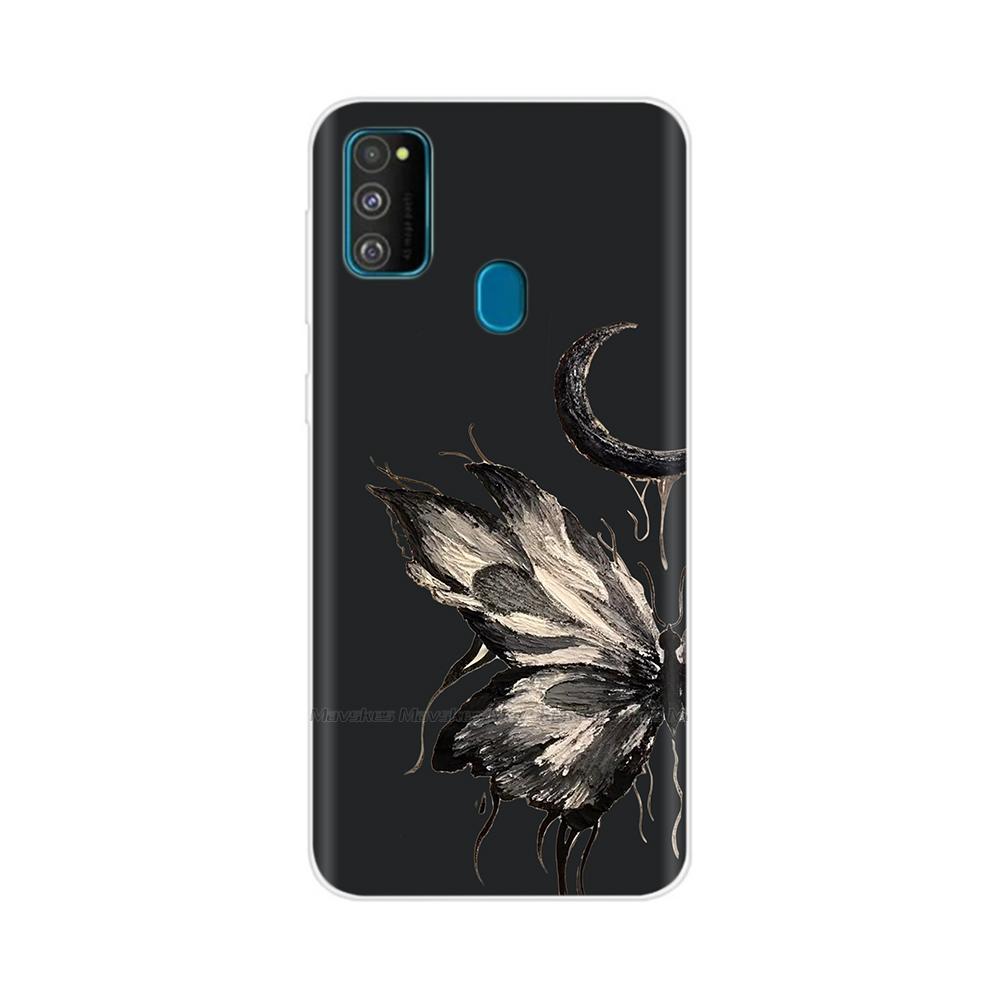 Для Samsung Galaxy M21 M30S Чехол Задняя крышка Прозрачный Мягкий Силикон ТПУ Чехол для телефона Для Samsung M21 M30S Прозрачный Ударопрочный Coque Оболочка