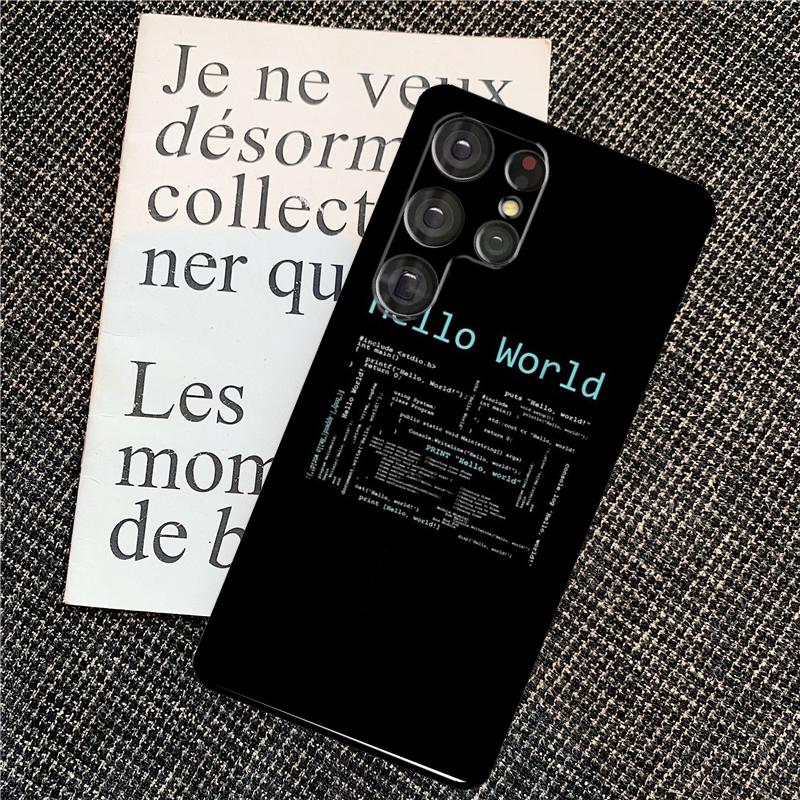 Programming Languages Case For Samsung Galaxy S25 Ultra S20 S21 S22 S23 S24 Ultra S9 S10 Plus S24 FE Back Cover