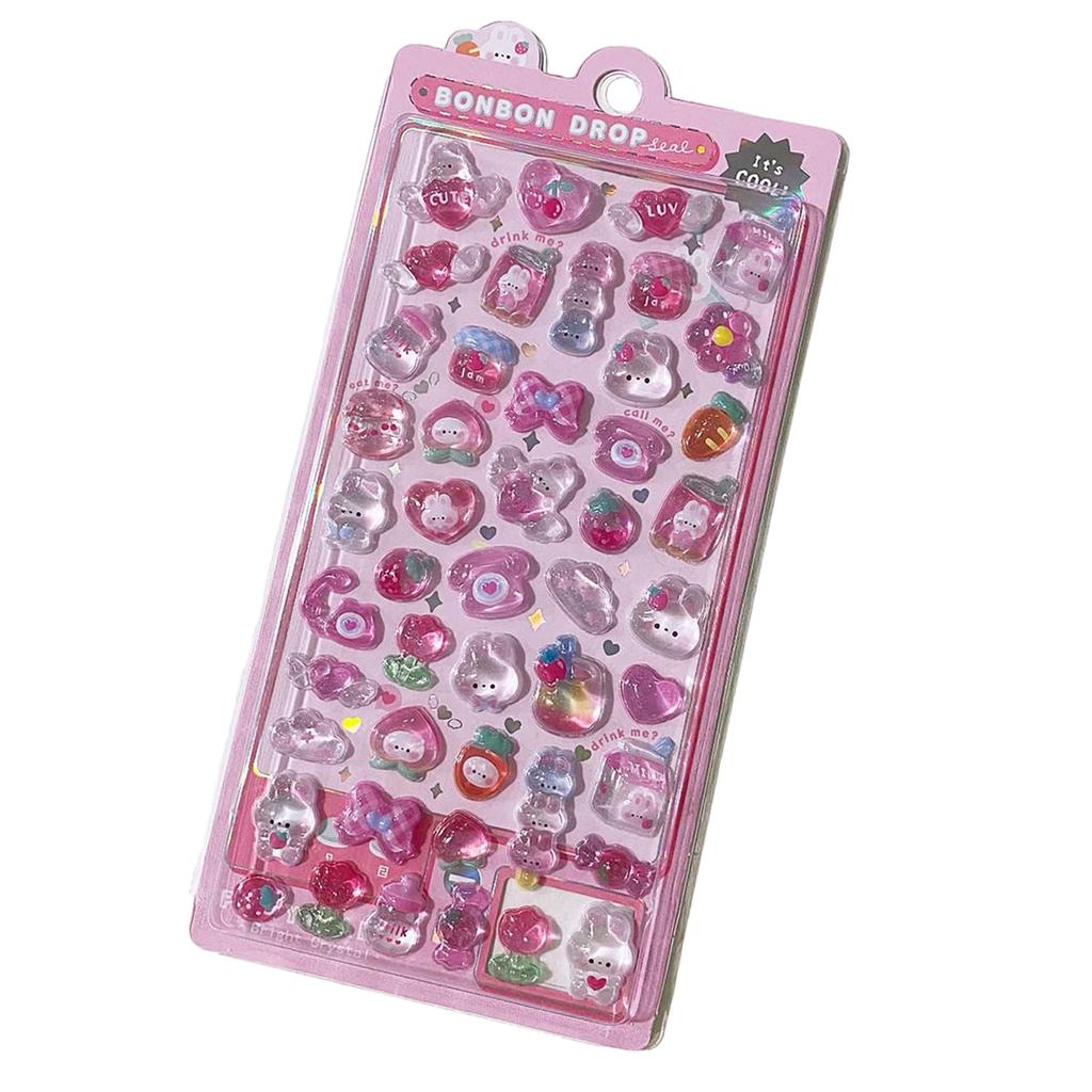 Мультяшная 3D-наклейка с животными, детская мотивирующая наклейка для ежедневников, ноутбуков, чехлов для телефонов, украшений для бутылок с водой