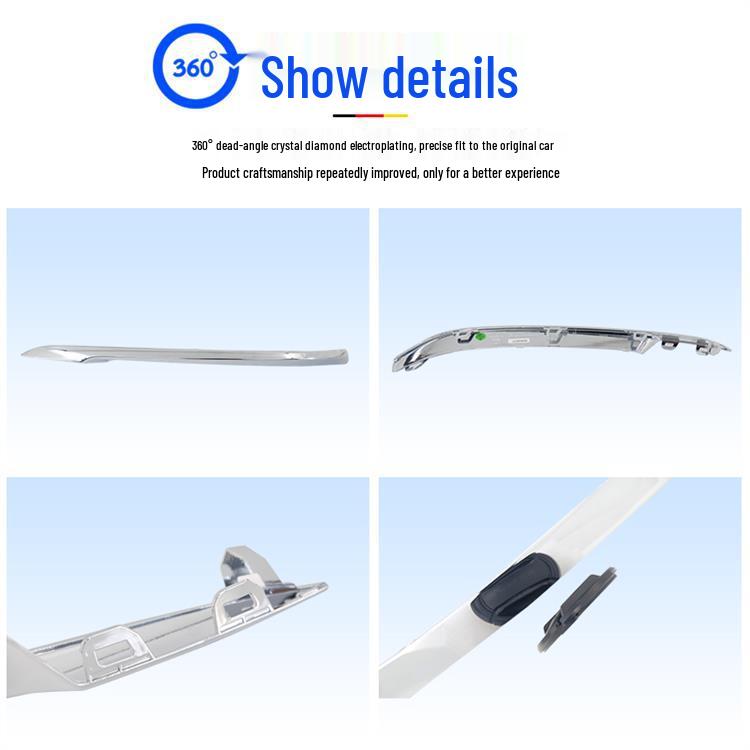 Manshi Front Bumper Decorative & Anti-collision Strip for BMW G38 528Li Fog Light Frame