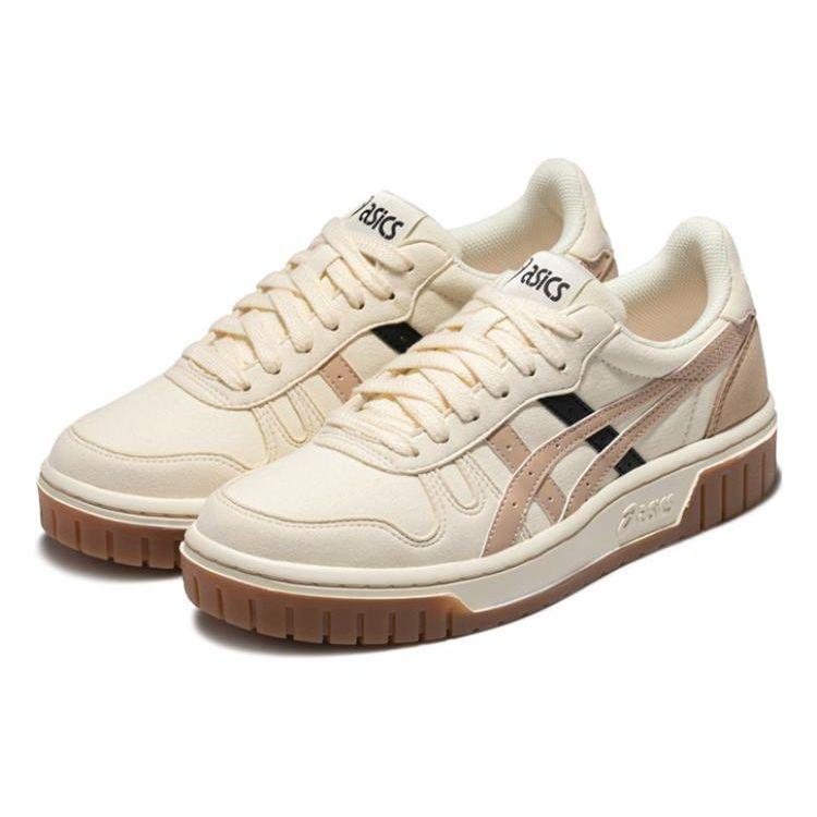 Asics Court Mz Synthetic Leather Low Top Sneakers Women Sneakers White Black Brown 1203A127-752