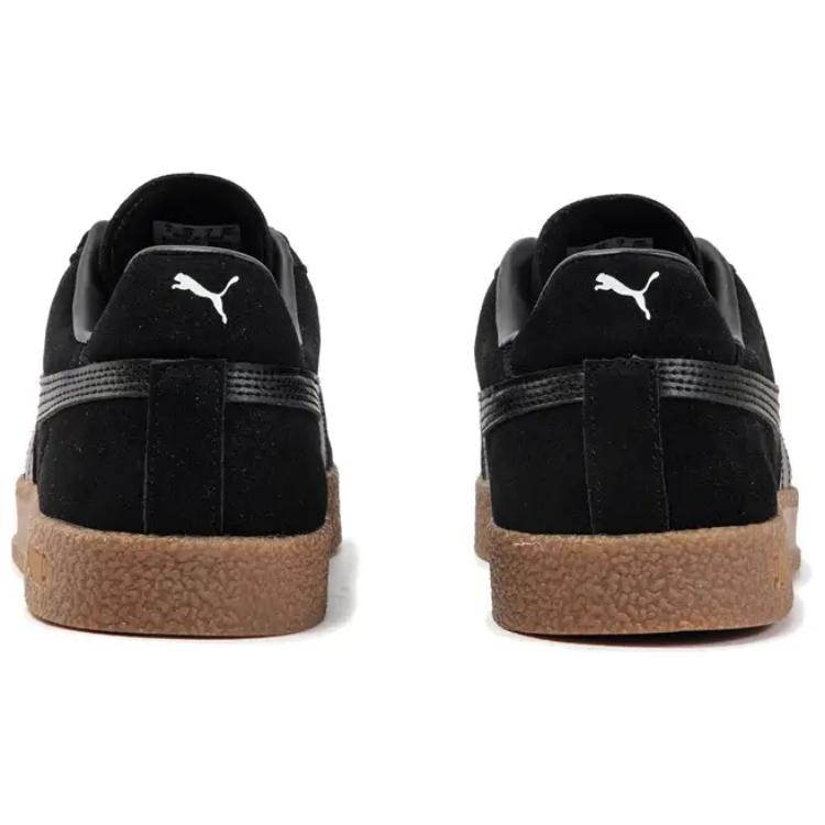 New PUMA Club Low Top Skateboard Shoes Unisex Black White 401514-01