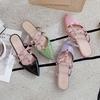 Fashion Summer New Rivet Women Slippers Pointed Toe Summer Cool Ladies Slippers Basic Colorful Women Slides