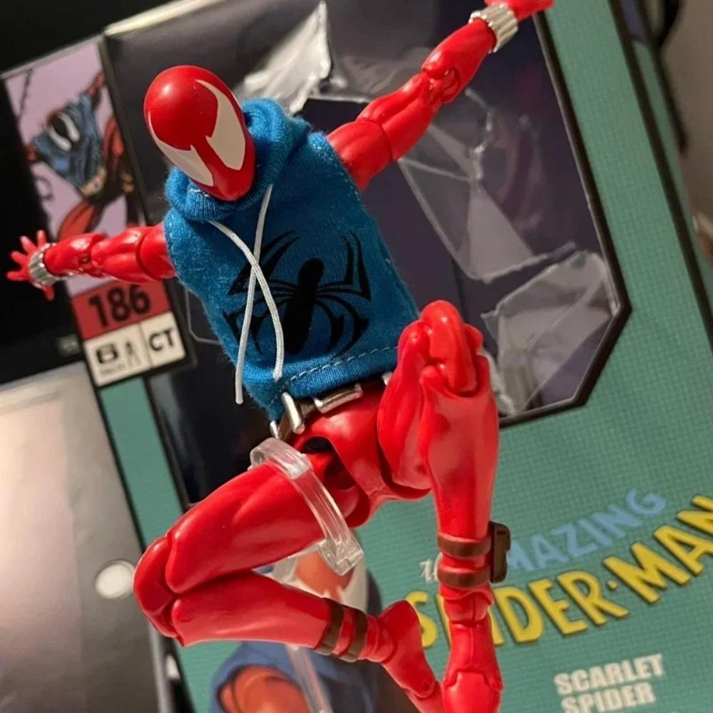 В наличии Ct Toys Алый Паук Человек-паук Mafex 186 Удивительный Человек-паук Версия из комиксов Аниме Фигурка Действия Пользовательские Подарки Игрушка