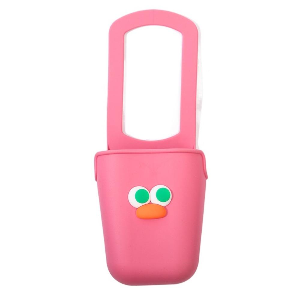 Cartoon Face Baby Stroller Cup Rack Large Capacity Kitchen Storage Bag Silicone Cup Holders  Bath