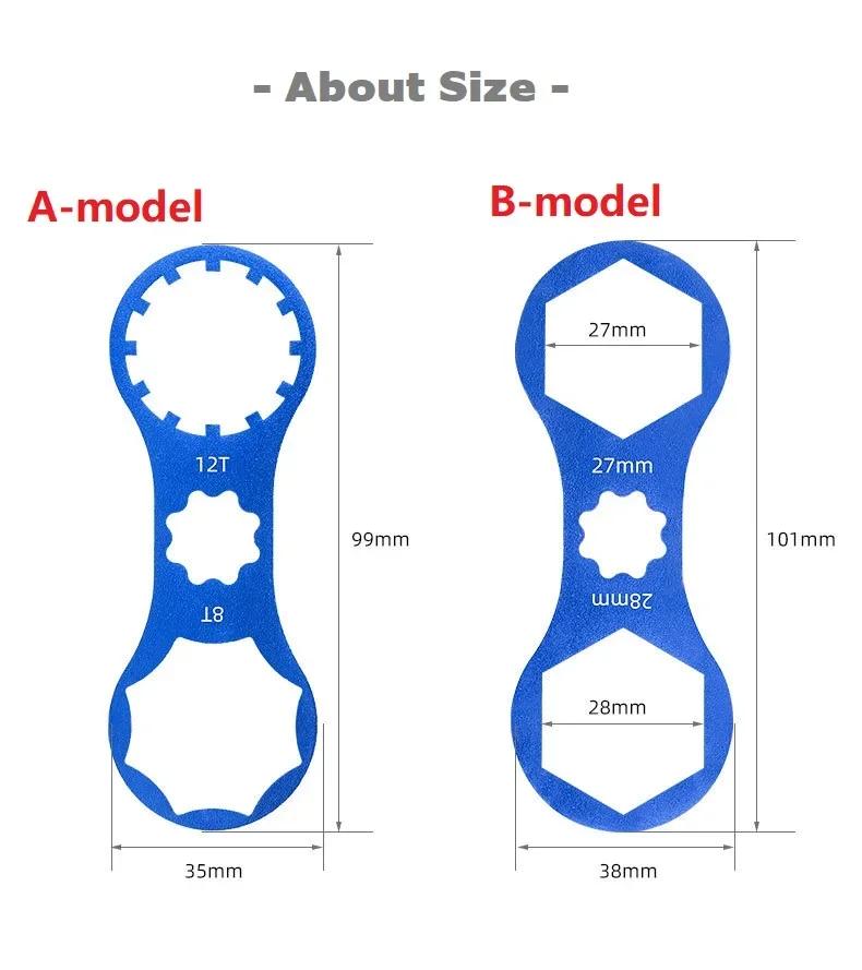 For RST SR SUNTOUR Fork XCR XCM XCT EPICON EPIXON Spanner Preload Remote Lockout Assembly End Cap Wrench Front Fork Repair Tool