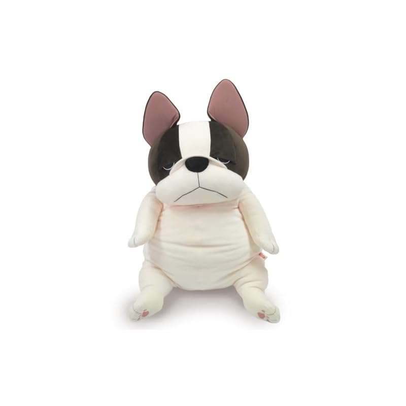 Shinada Global Mochi Series Mochiburu Pied (XL) 35x35x50cm Plush Bulldog Animal MOBU-0880PY