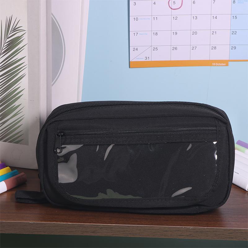 Многослойная портативная большая вместительная сумка для карандашей прозрачная эстетичная сумка для карандашей на молнии канцелярские принадлежности для школьников подарки