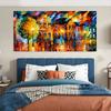100% ручная роспись большого размера, современный абстрактный нож, уличная красочная художественная картина маслом для офиса, украшения гостиной, подарок
