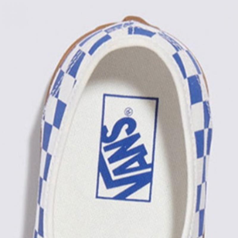 Vans Аутентичный шахматный узор сине-белого цвета Vn0009pvy6z1