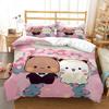 Cute Bubu Dudu Cartoon Bear Panda Duvet Cover Kawaii Bedding Sets Soft Quilt Cover and Pillowcases Single_Double_Queen_King Kid