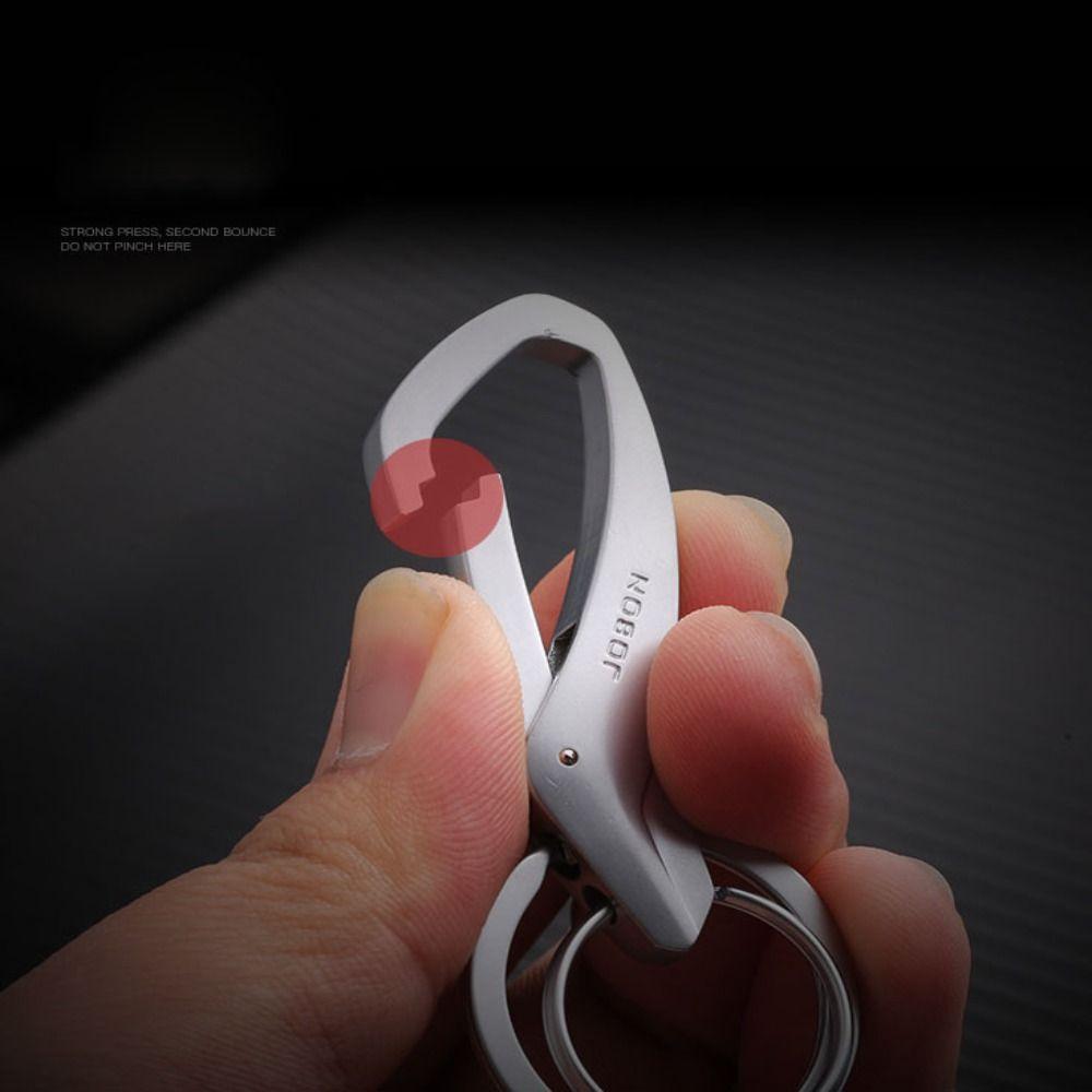 Double Ring Metal Key Chain Senior Key Chain Pendant High Quality Car Key Ring Gift