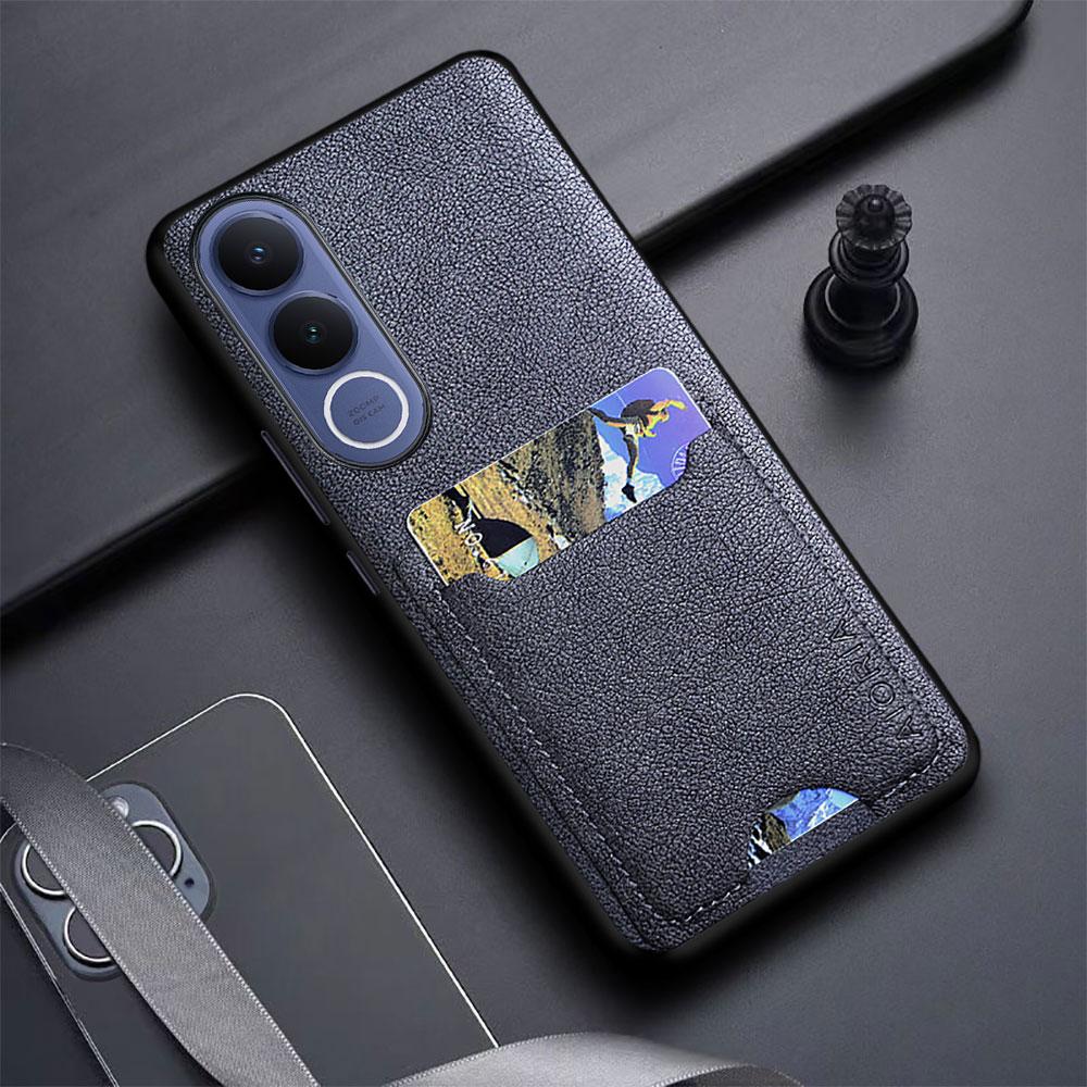 Card Slot Bag Holder Case For VIVO V70 FE V50 Lite 5G funda Leather Luxury Back Cover for vivo v60 lite v40 pro lite case capa