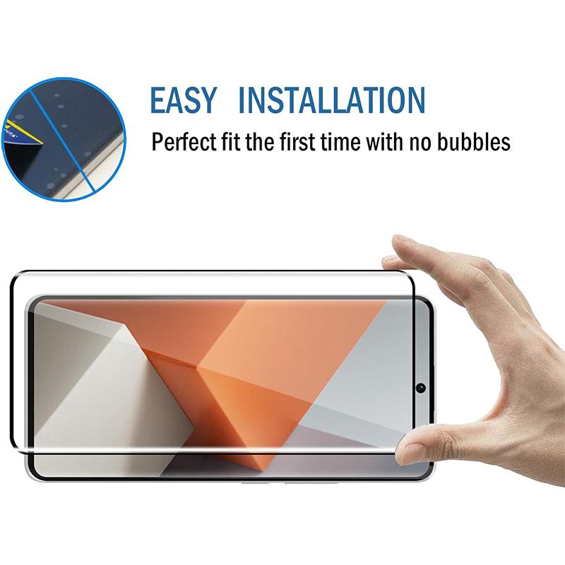 Protective Film for Redmi Note 13 Pro+ 14 Pro+ Plus 5G Tempered Glass Curved Surface Edge Glue Screen Protector