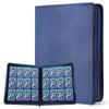 PAKESI Star Card 12 Holds 480 PU Card and Other Star Card Collection File File, Pockets, Cards, Sheets, Cards, (Blue)
