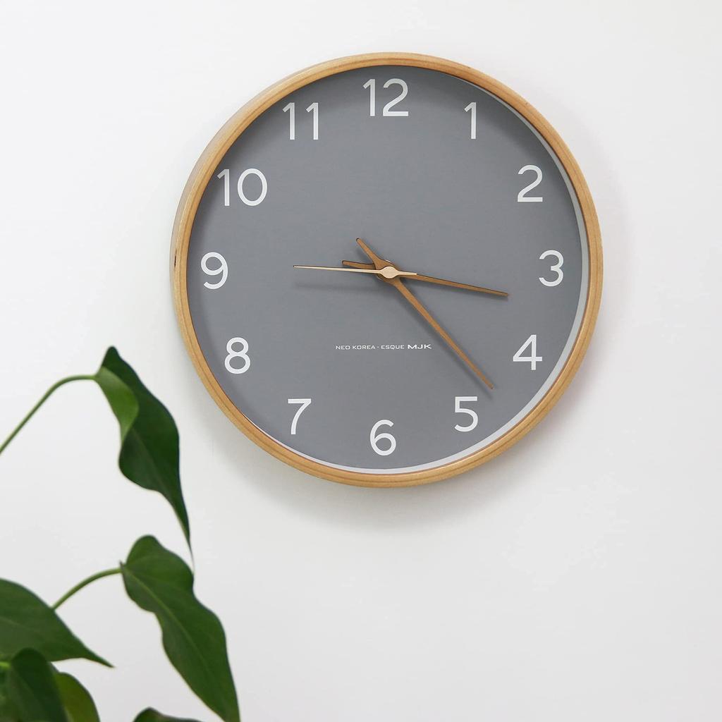 Настенные стильные настенные часы When Battery Wall Scandinavian Wall Interior Large Easy to Wall 12 дюймов BOMU-TECHBOMU Clock, Clock, Analog, Quiet, Hanging,