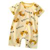 Baby Thin Onesie Summer Newborn Short Sleeved Crawl Suit Cartoon Pajamas for Boys and Girls