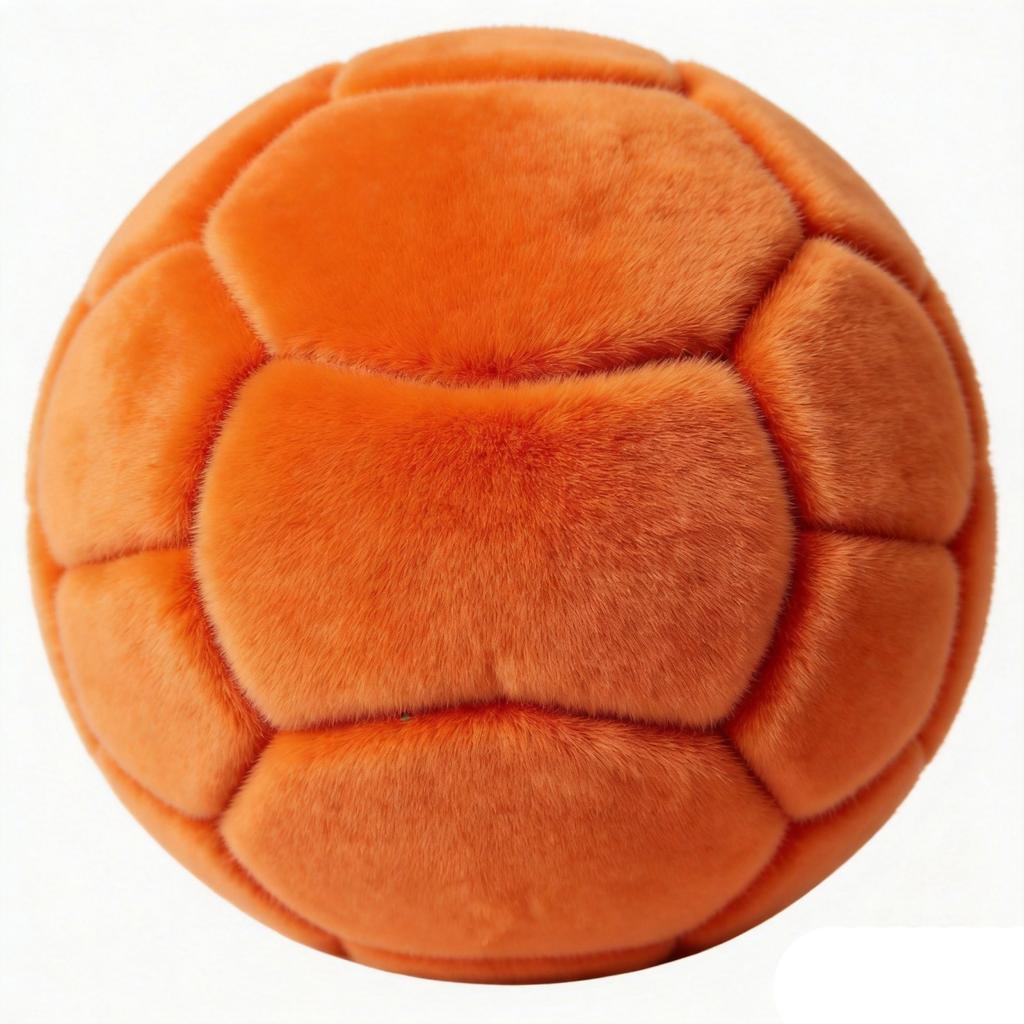 Plush Soccer Ball Toy Soft Stuffed Football Indoor Outdoor Play Accessory Kids Safe Lightweight Durable Design for Recreational Activities