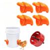Automatic Gravity Chicken Feeder DIY Rainproof Poultry Feeder Port Reduce Spillage Food Farm Chicken Duck Food Hole Opener Tool