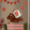 Magnetic Plush Horse Keychain Creative Cartoon Steed Keyring  Home Decoration