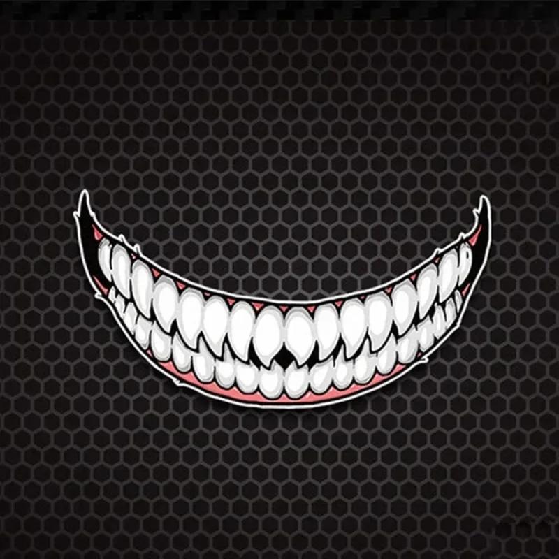 Car Styling Sticker Modified Auto Wheel Tail Body Window Tape Motorcycle Decals for Classic Hero Venom Teeth Mouth