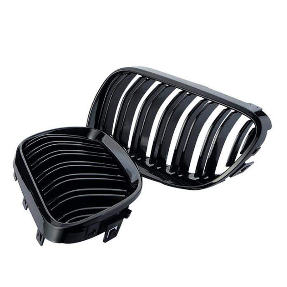 Front Grille Kidney Grill For BMW E92 E93 320I 328i 335i 2 Doors 2010 2011 2012 Car Styling Gloss Black Dual Line