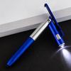 4-in-1 Ballpoint Pen with Stylus LED Light Phone Stand Smooth Writing