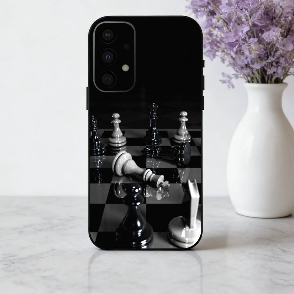 Крутой чехол для телефона C-Chess A-Art для Samsung Galaxy A73,A72,A71,A70,A53,A52,A51, Мягкий силиконовый черный чехол