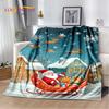2025 Merry Christmas Tree Santa Claus,New Year Fairy Tale Gift Soft Plush Blanket,Flannel Throw Blanket for Living Room Bed Sofa